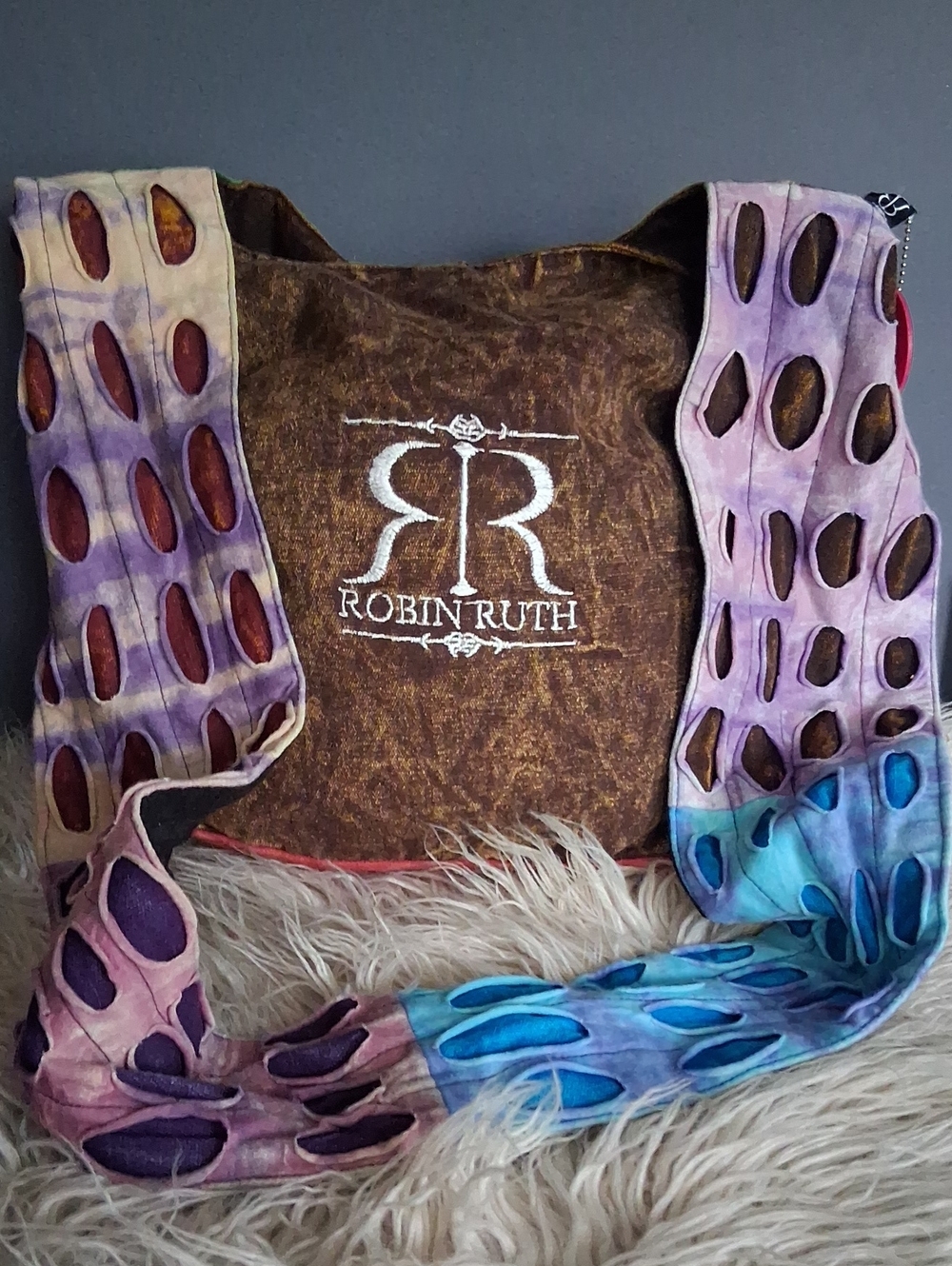 Robin Ruth Distressed Boho  Messenger Bag